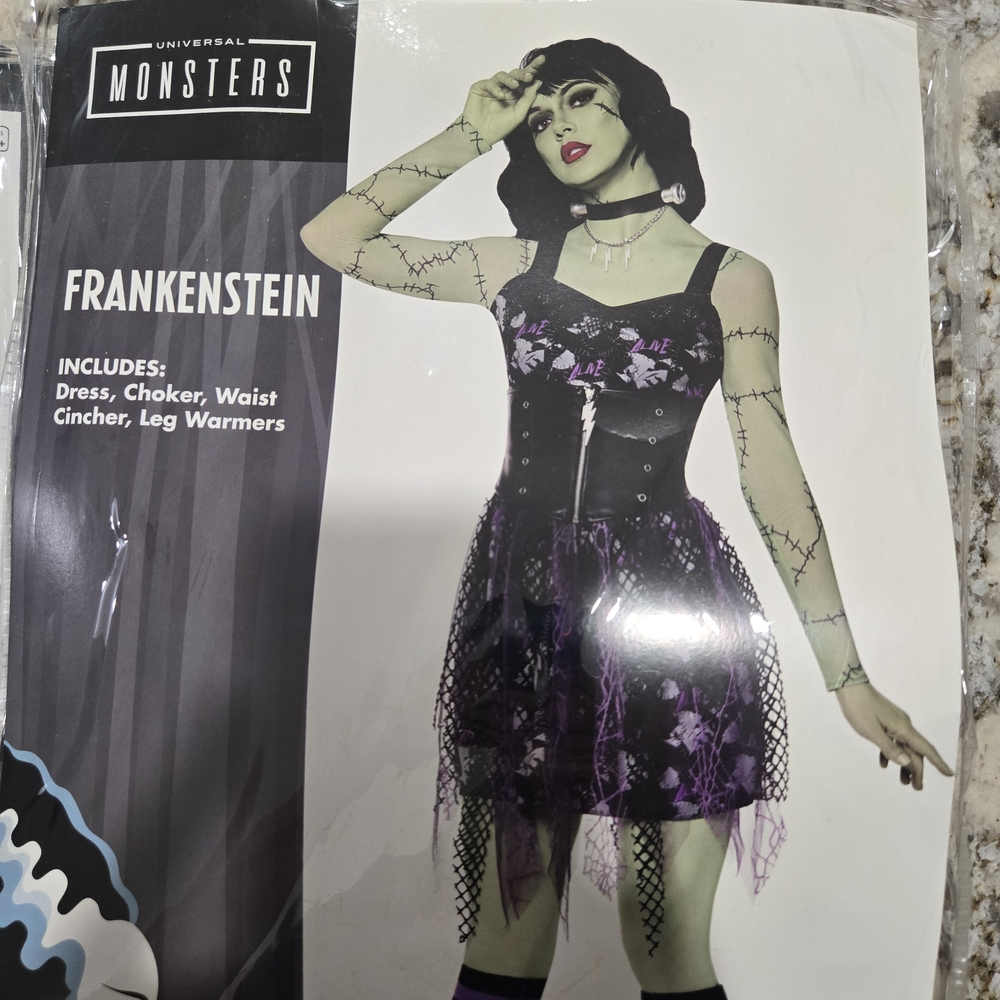 COMPLETE Frankenstein Costume & Wig - Picture 2 of 6